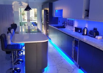 Custom kitchen LED lighting