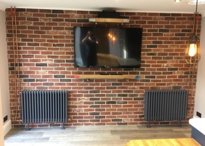 TV install with hidden cables (power, data, HDMI and sky)